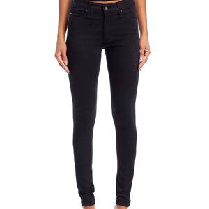 AG Farrah High-Rise Sateen Skinny Jeans in Black Sz 24- NWT - MSRP $188